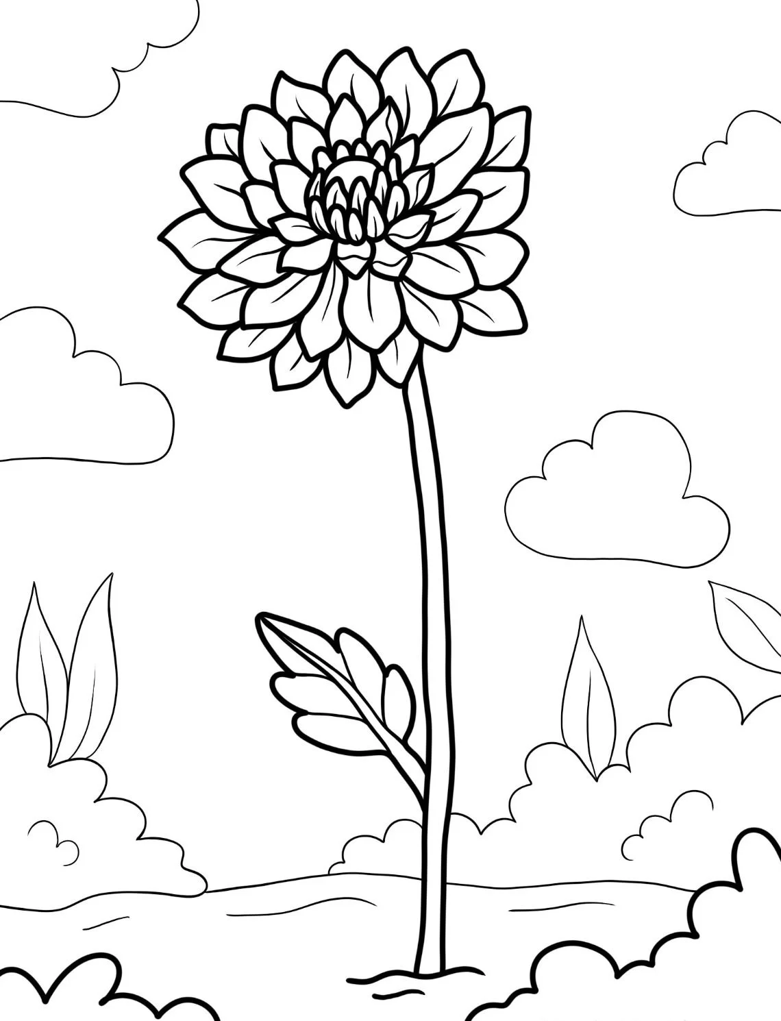 Dibujos para colorear e imprimir Flowers