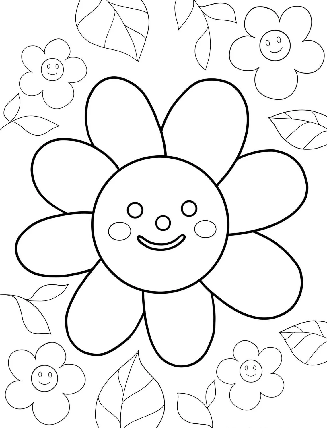 Dibujos para colorear e imprimir Flowers