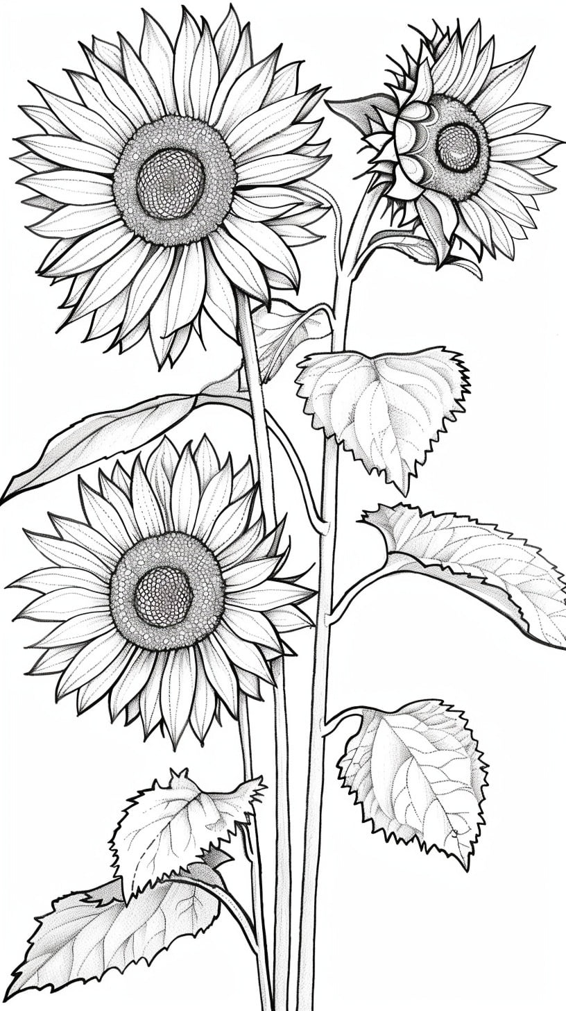 Dibujos para colorear e imprimir Flowers