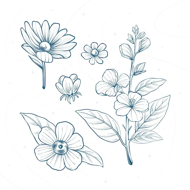 Dibujos para colorear e imprimir Flowers