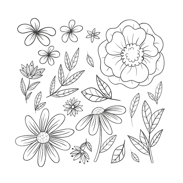 Dibujos para colorear e imprimir Flowers