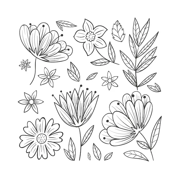 Dibujos para colorear e imprimir Flowers