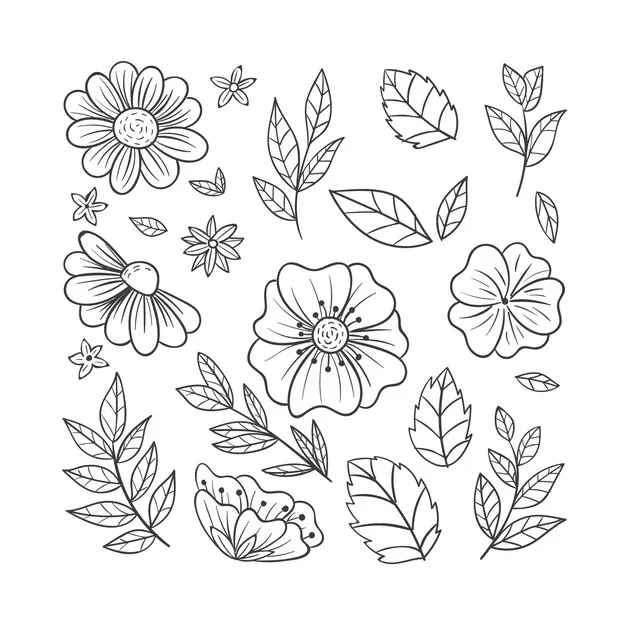 Dibujos para colorear e imprimir Flowers