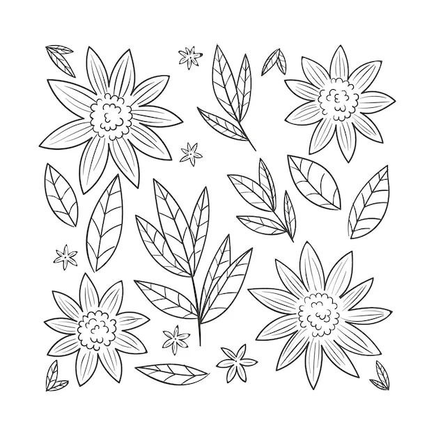 Dibujos para colorear e imprimir Flowers