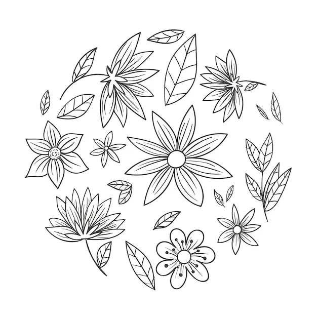 Dibujos para colorear e imprimir Flowers