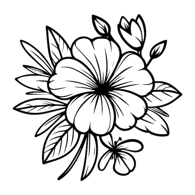 Flowers coloring pages 277