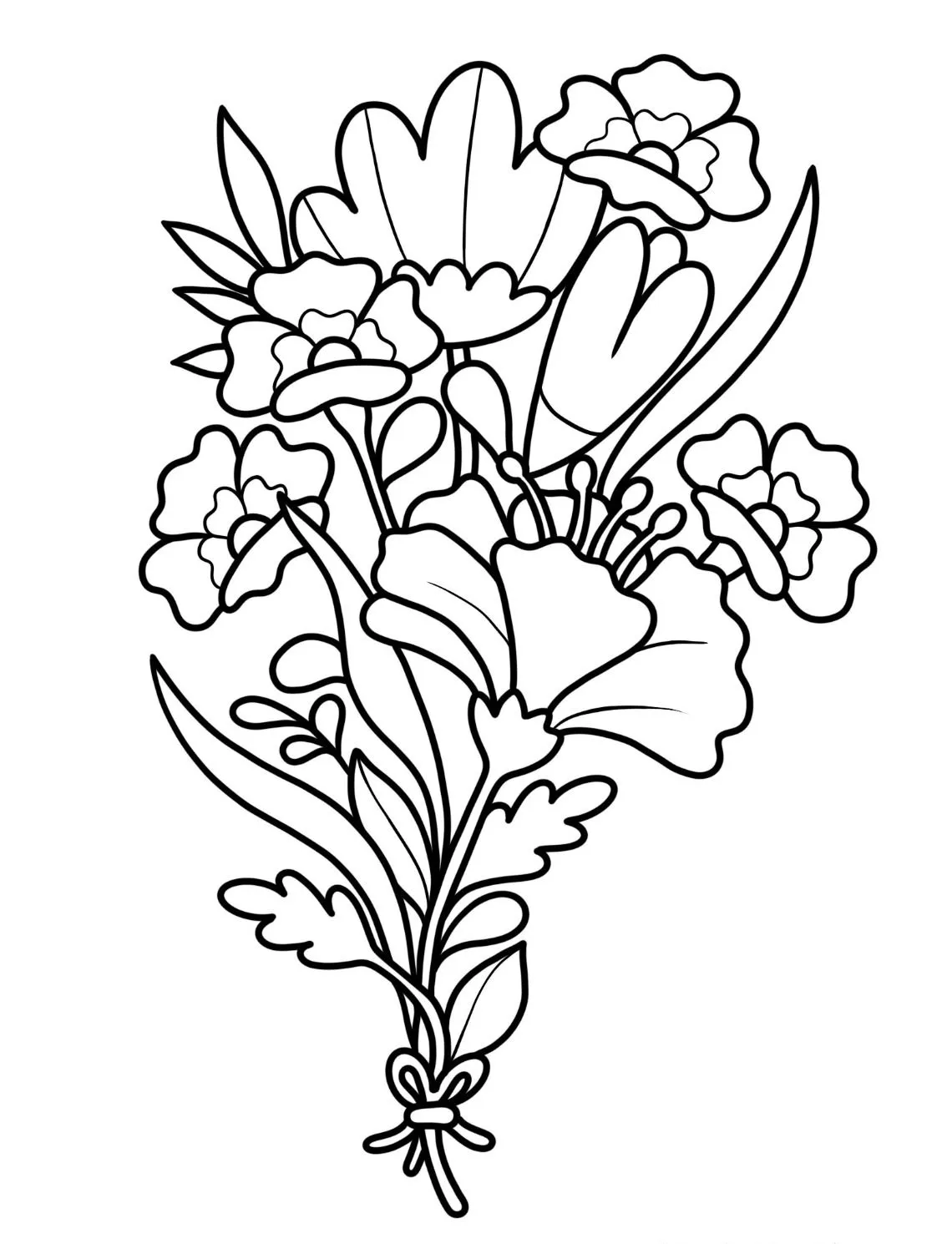 Dibujos para colorear e imprimir Flowers