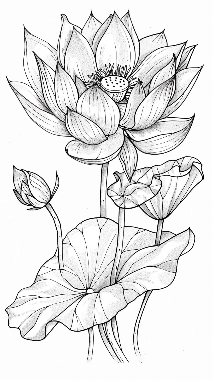 Dibujos para colorear e imprimir Flowers