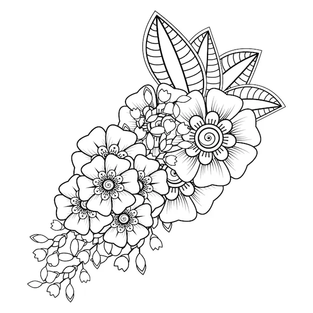 Dibujos para colorear e imprimir Flowers