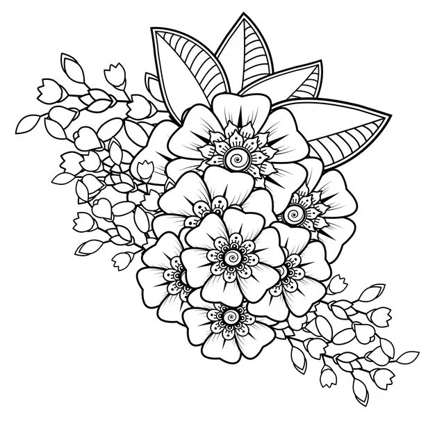 Dibujos para colorear e imprimir Flowers