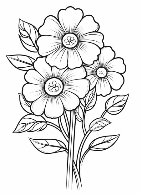 Dibujos para colorear e imprimir Flowers