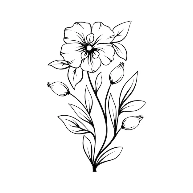 Dibujos para colorear e imprimir Flowers