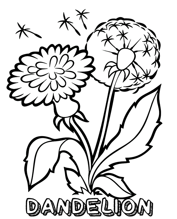 Dibujos para colorear e imprimir Flowers