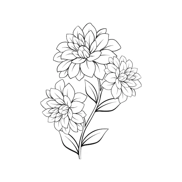 Dibujos para colorear e imprimir Flowers