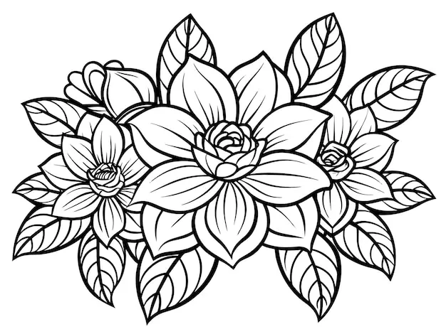 Dibujos para colorear e imprimir Flowers