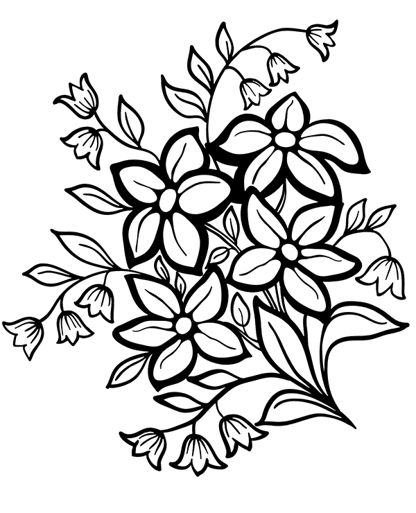 Dibujos para colorear e imprimir Flowers