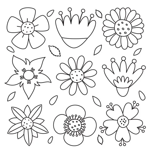 Dibujos para colorear e imprimir Flowers