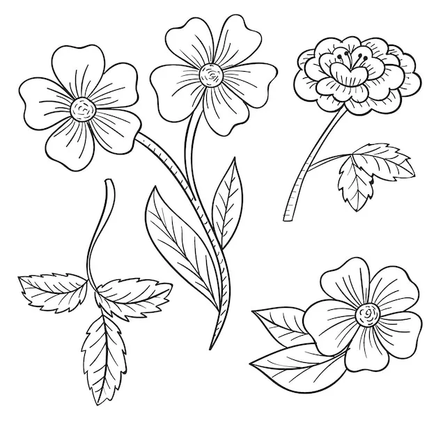 Dibujos para colorear e imprimir Flowers