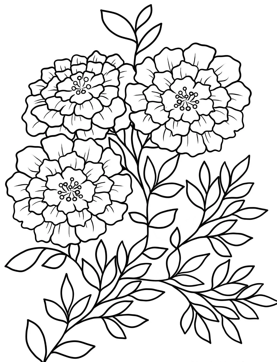 Dibujos para colorear e imprimir Flowers