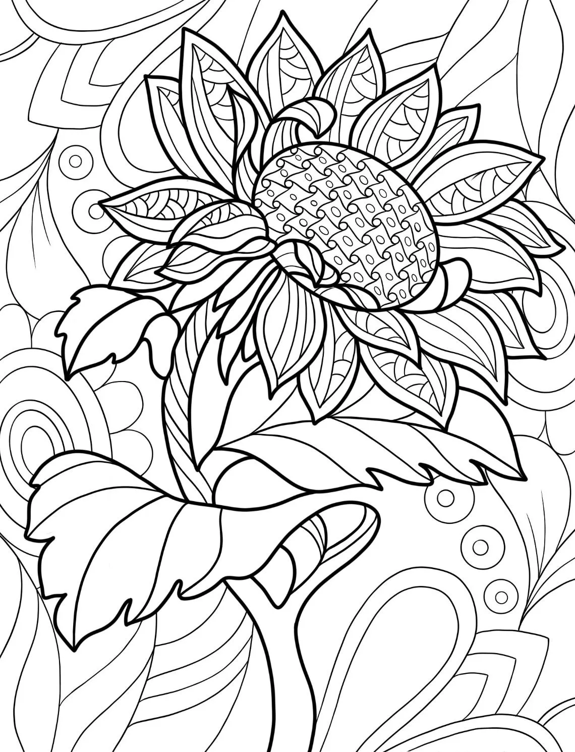 Dibujos para colorear e imprimir Flowers