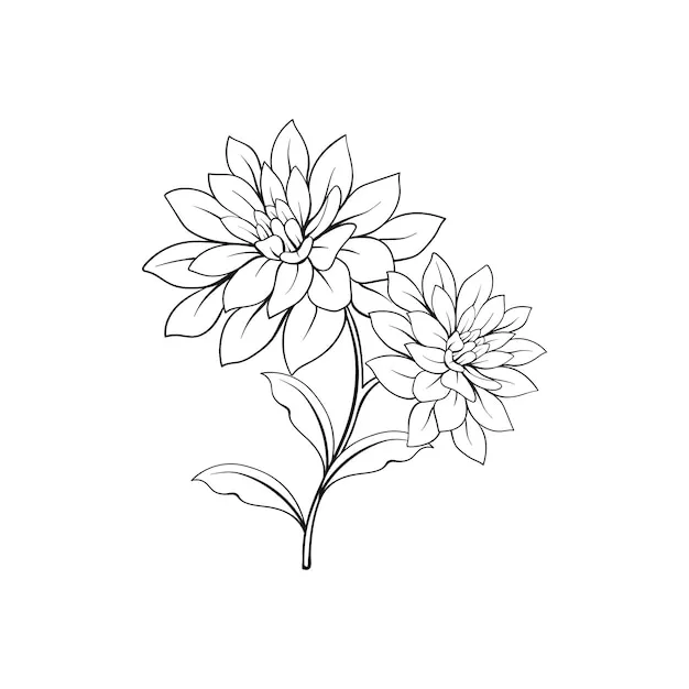 Dibujos para colorear e imprimir Flowers