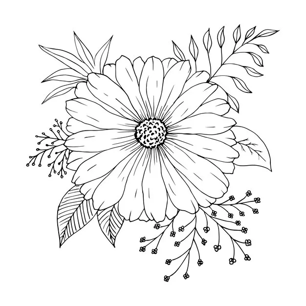 Dibujos para colorear e imprimir Flowers