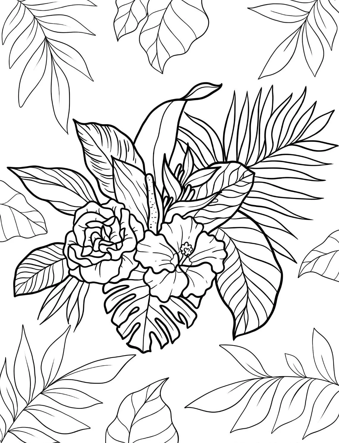 Dibujos para colorear e imprimir Flowers