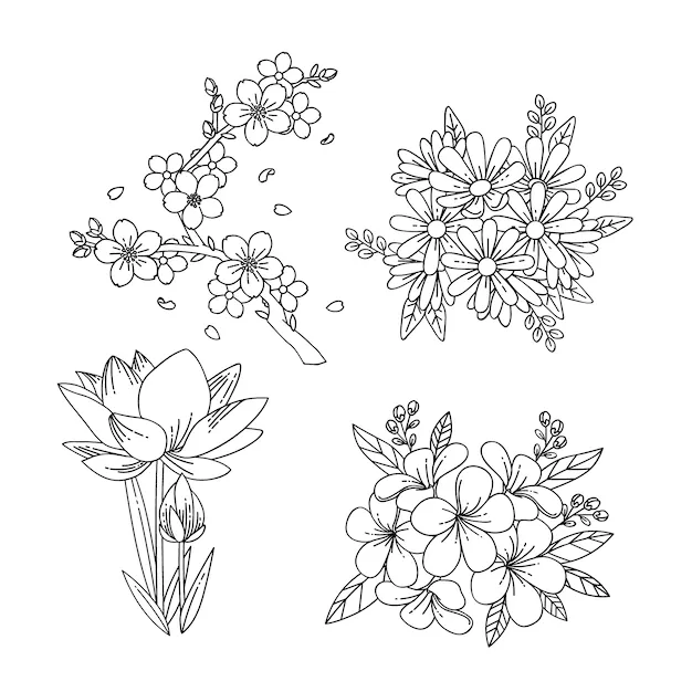 Dibujos para colorear e imprimir Flowers