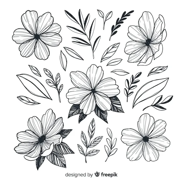 Dibujos para colorear e imprimir Flowers