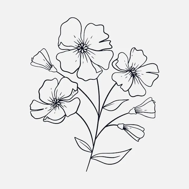 Dibujos para colorear e imprimir Flowers