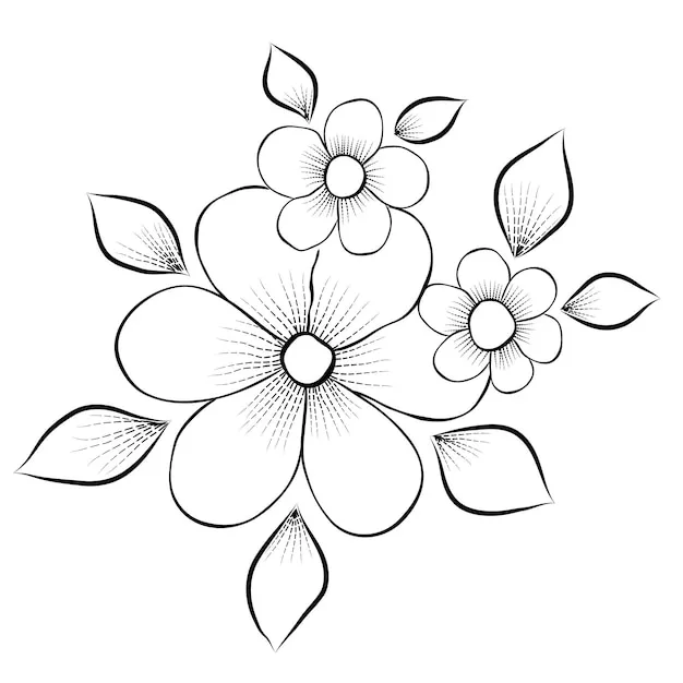 Dibujos para colorear e imprimir Flowers