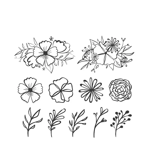 Dibujos para colorear e imprimir Flowers