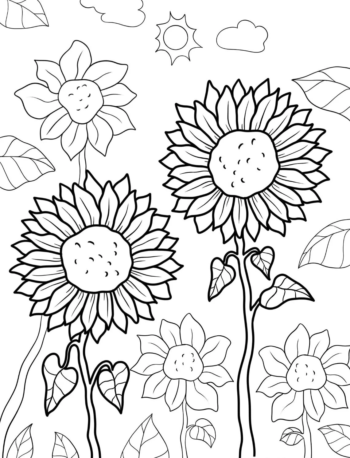 Dibujos para colorear e imprimir Flowers