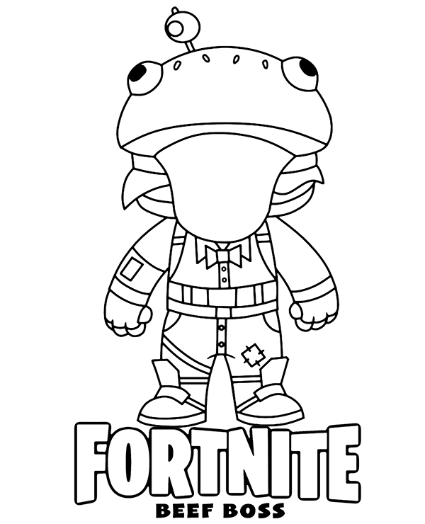 Dibujos para colorear e imprimir Fortnite