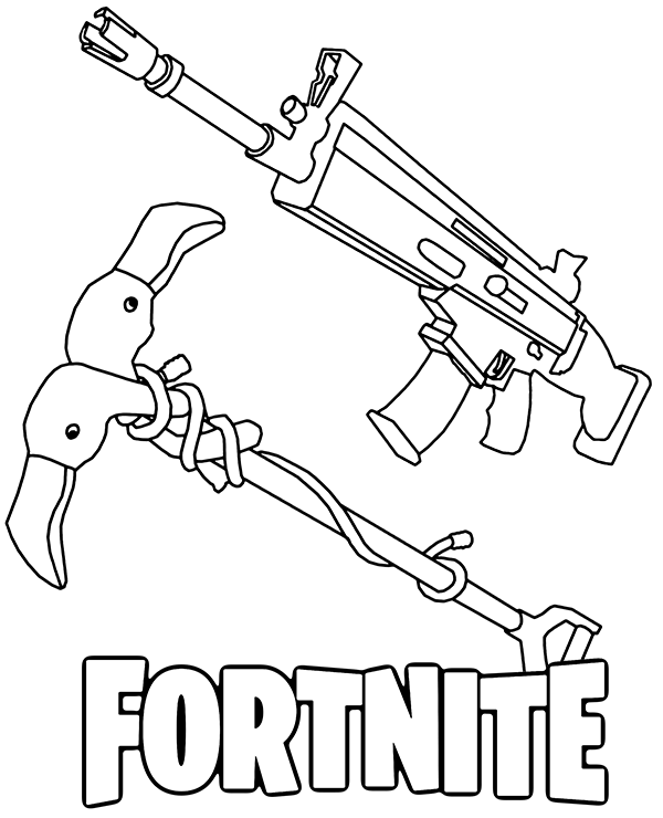 Dibujos para colorear e imprimir Fortnite