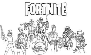 Fortnite coloring pages 35