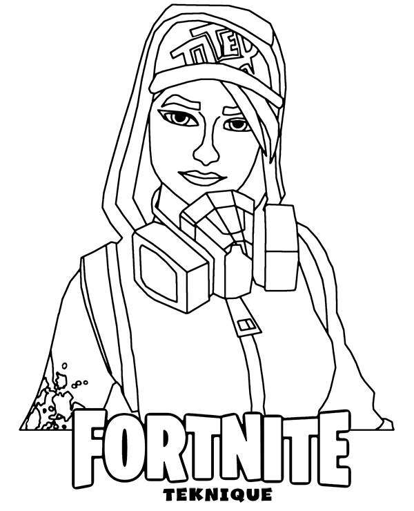 Dibujos para colorear e imprimir Fortnite