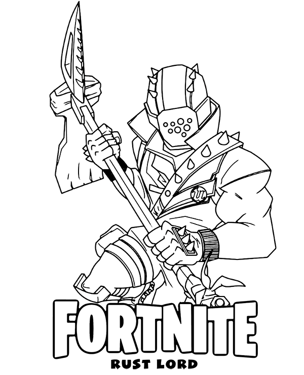 Dibujos para colorear e imprimir Fortnite