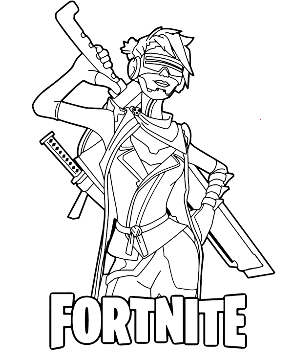 Dibujos para colorear e imprimir Fortnite