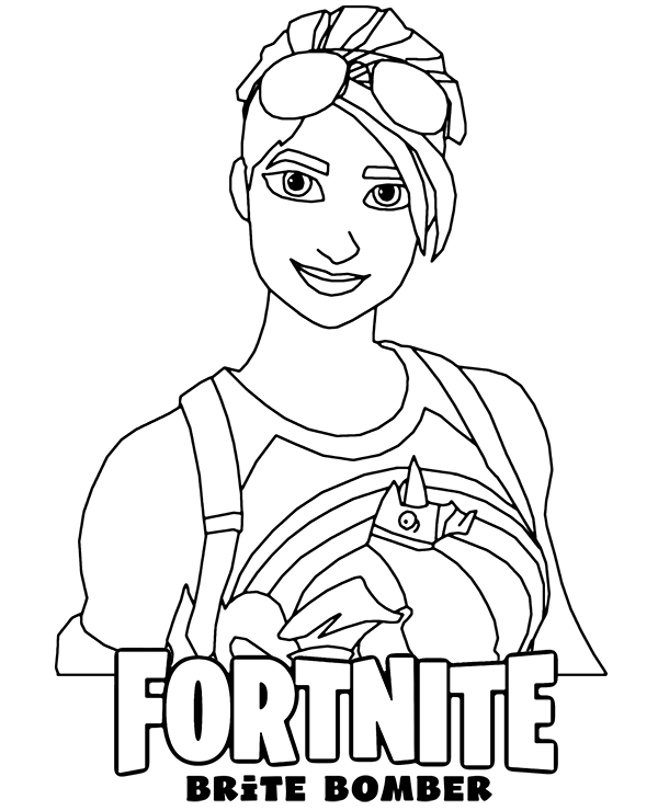 Dibujos para colorear e imprimir Fortnite