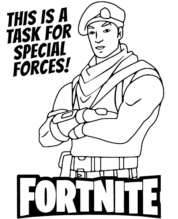 Dibujos para colorear e imprimir Fortnite