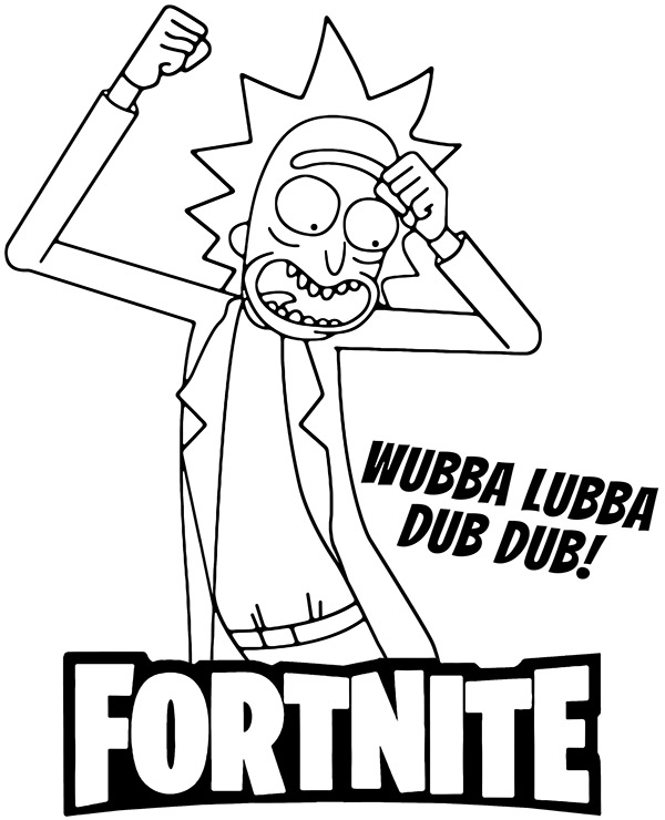 Dibujos para colorear e imprimir Fortnite