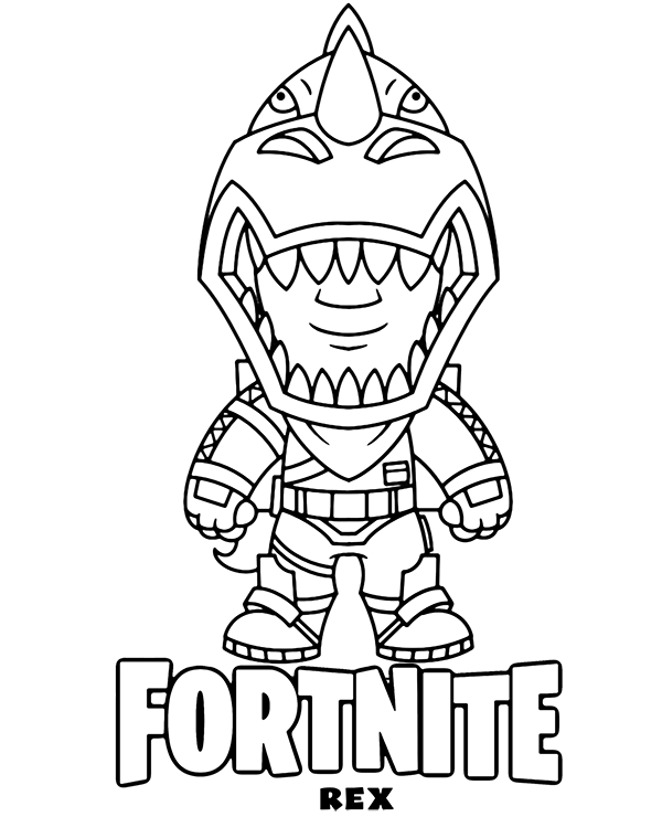 Dibujos para colorear e imprimir Fortnite