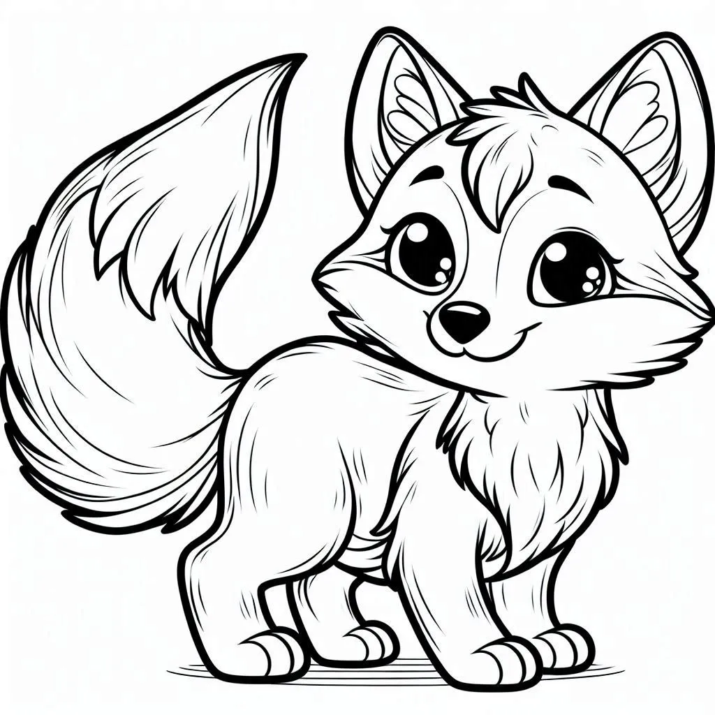 Dibujos para colorear e imprimir Fox