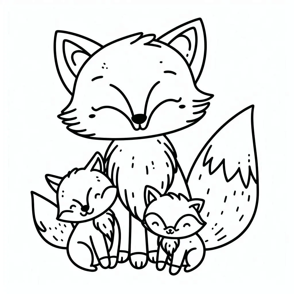 Dibujos para colorear e imprimir Fox