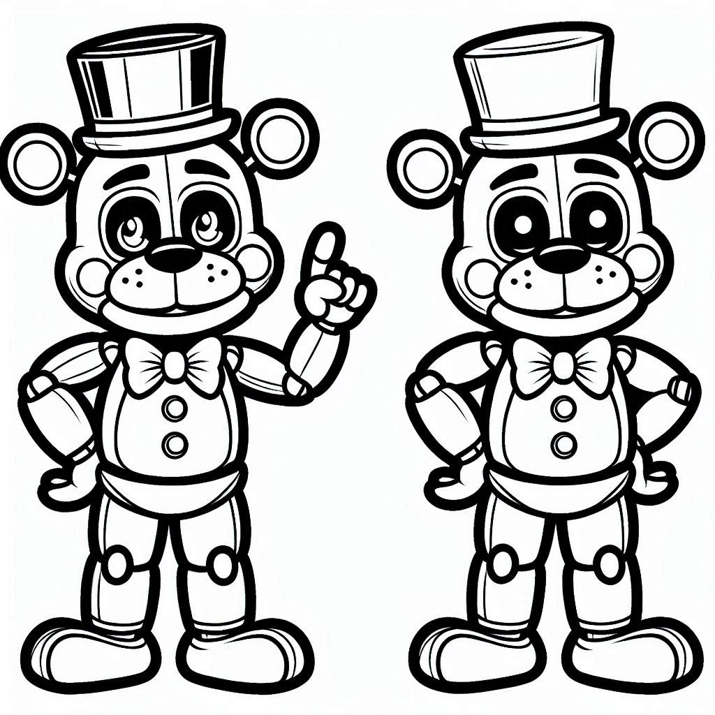 Dibujos para colorear e imprimir Freddy