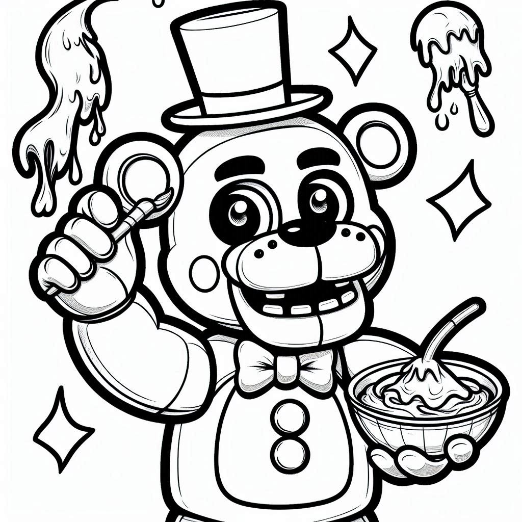 Dibujos para colorear e imprimir Freddy