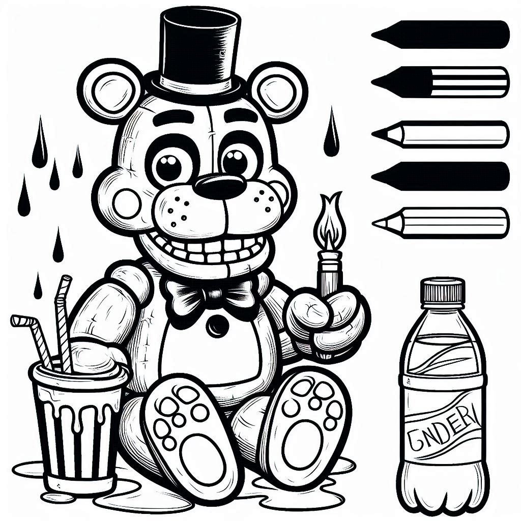 Dibujos para colorear e imprimir Freddy