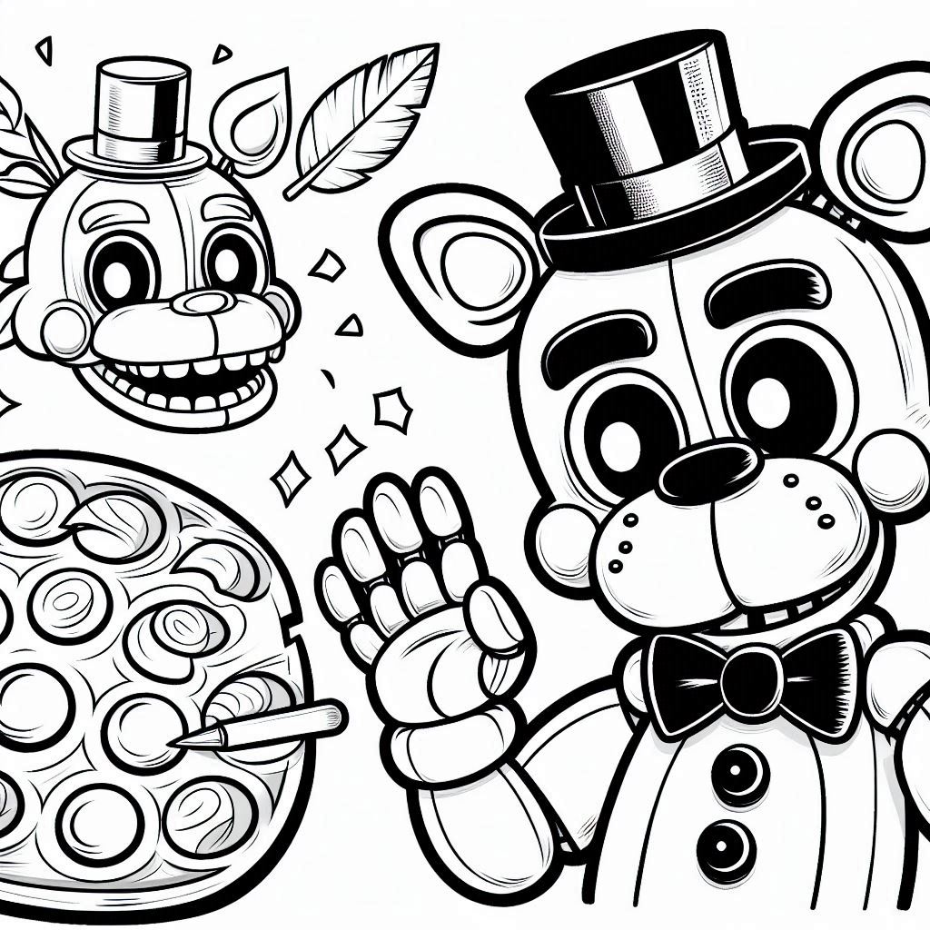 Dibujos para colorear e imprimir Freddy