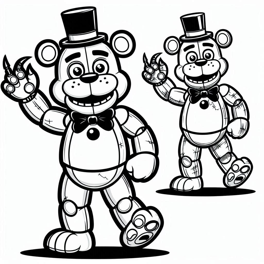 Dibujos para colorear e imprimir Freddy